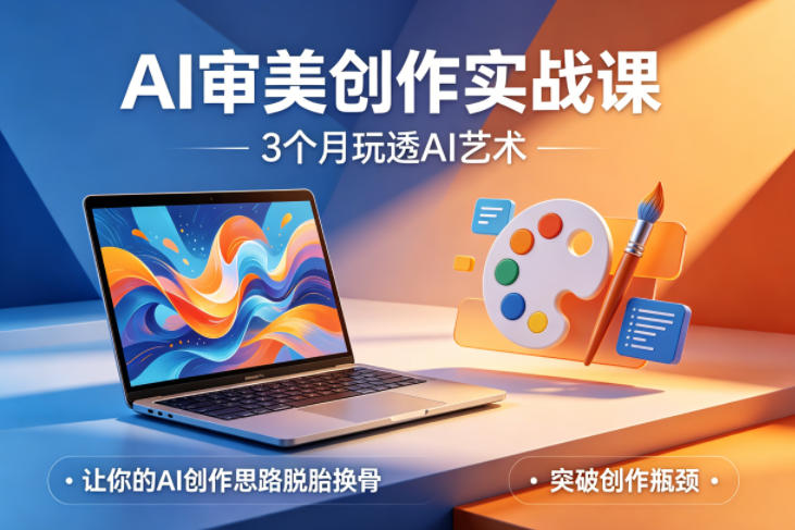 AI审美创作实战课,3个月玩透AI艺术,让你的AI创作思路脱胎换骨,突破创作瓶颈( AI审美创作实战课,3个月玩透AI艺术,让你的AI创作思路脱胎换骨,突破创作瓶颈(