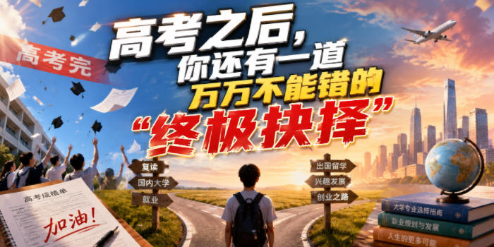 付费文章：高考之后，你还有一道万万不能错的“终极抉择
