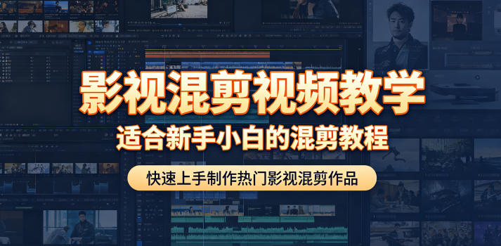 影视混剪视频教学，适合新手小白的混剪教程，快速上手制作热门影视混剪