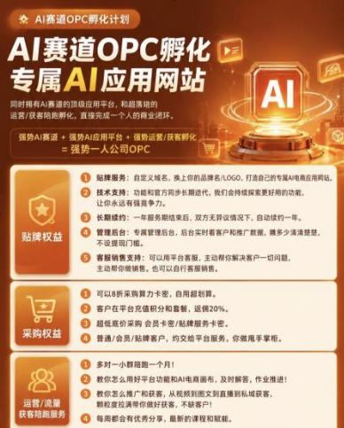 OPC一人公司项目,单日500+,手机电脑不限制,打造属于自己的品牌画布AI产品,收费陪跑【揭秘】 OPC一人公司项目,单日500+,手机电脑不限制,打造属于自己的品牌画布AI产品,收费陪跑【揭秘】