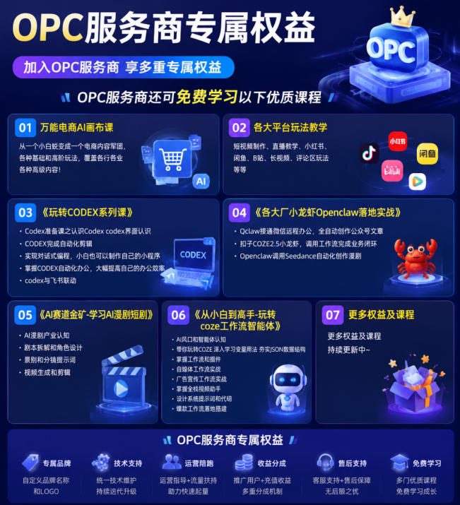 OPC一人公司项目,单日500+,手机电脑不限制,打造属于自己的品牌画布AI产品,收费陪跑【揭秘】 OPC一人公司项目,单日500+,手机电脑不限制,打造属于自己的品牌画布AI产品,收费陪跑【揭秘】