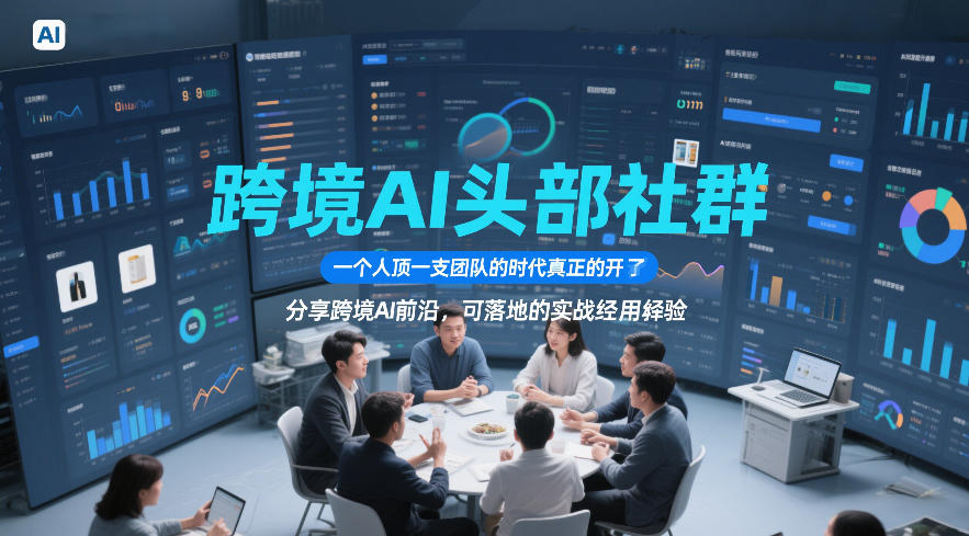 跨境AI头部社群,一个人顶一支团队的时代真正的开始了,分享跨境AI前沿,可落地的实战经验(更新09月11日) 跨境AI头部社群,一个人顶一支团队的时代真正的开始了,分享跨境AI前沿,可落地的实战经验(更新09月11日)