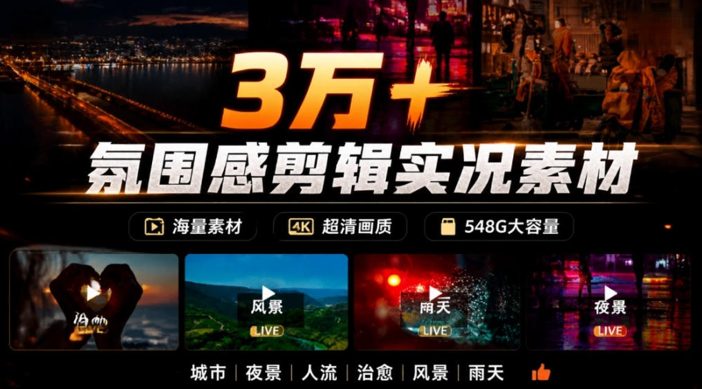 3W+氛围感高清剪辑实况素材合集:雨天雪天夜景街道全覆盖,伤感唯美励志短视频无水印 3W+氛围感高清剪辑实况素材合集:雨天雪天夜景街道全覆盖,伤感唯美励志短视频无水印