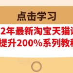 樊剑2022年最新淘宝天猫课程-转化率至少提升200%系列教程(高级)