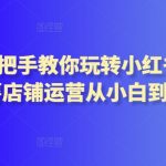 2024手把手教你玩转小红书店铺，红薯店铺运营从小白到大神