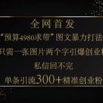 小红书神奇图片引流法，只需一张图，就能单条笔记凭借此方法，轻松引流 300 + 精准创业粉