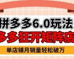 拼多多虚拟商品暴利6.0玩法，轻松实现月入过W”