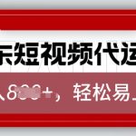 京东带货代运营，2025年翻身项目，只需上传视频，单月稳定变现8k【揭秘