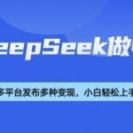 利用DeepSeek做怀旧视频，流量号多渠道变现能力强