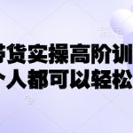小红书带货实操高阶训练营，让每个人都可以轻松学会