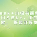Deepseek+小绿书掘金，最新蓝海赛道，日入6k+，小白闭眼也要做， 保姆式教学