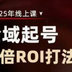 2025全域起号10倍ROI打法课，助你提升直播间的投资回报率