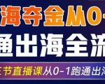 2025出海夺金从0-1跑通出海全流程，三节直播课从0-1跑通出海，教你用AI跑通全流程