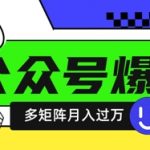 使用DeepSeek十分钟写100篇公众号爆文，多账号矩阵操作轻松月入过W