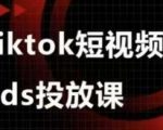 “Ads视频投放课，tiktok短视频广告投放课