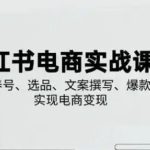小红书从0-1实操课(2023-2025)，详解养号、选品、文案撰写、爆款打造实现电商变现