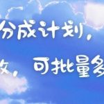 视频号分成计划，轻松日入三位数，可批量多号操作