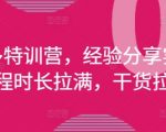 拼多多特训营，经验分享实操，课程时长拉满，干货拉满(更新25年4月