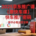 2025京东推广课（原快车课）解锁京东快车推广密码，新手必看运营宝典