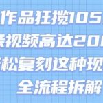 17个作品狂揽105.3W粉，单条视频高达200W赞，用Ai轻松复刻这种现象级流量!(全流程拆解)