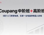 Coupang中阶班+高阶班，0到1入门跨境电商，在家一台电脑挣韩国人的钱