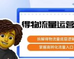 得物流量运营逻辑，​拆解得物流量底层逻辑，掌握高转化入口