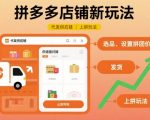 拼多多店铺新玩法，代发供应链上拼玩法
