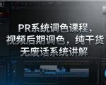 PR系统调色课程，视频后期调色，纯干货无废话系统讲解