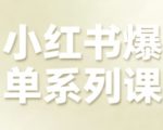 小红书爆单系列课，聚焦小红书电商全链路增长（更新
