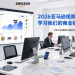 2026亚马逊视频教程，学习我们的商业模式，以及2026最新的选品及运营经验