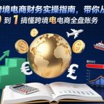 跨境电商财务实操指南，带你从0到1搞懂跨境电商全盘账务