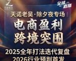 天诺老吴2026除夕夜专场电商小春晚盈利跨境突围，覆盖全域流量、电商运营、企业降本、IP私域、本地生意全赛道