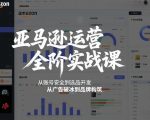 “亚马逊运营全阶实战课，从账号安全到选品开发，从广告破冰到品牌构筑