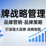 打造强大的品牌！品牌战略管理课，品牌营销，品牌策略