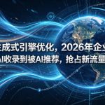 GEO生成式引擎优化，2026年企业GEO从被AI收录到被AI推荐，抢占新流量入口
