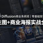 Stable Diffusion商业系统班｜零基础安装入门，可控生图+商业海报实战全教学