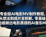 专业级AI电影MV制作教程，从想法到成片全拆解，零基础也能做出电影质感的AI音乐MV