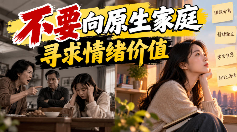 某公众号付费文章：不要向原生家庭寻求情绪价值（实操分享）